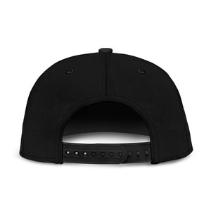 Oranage Bandana Style Bill With Solid Black Cap Snapback Hat