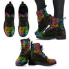 Mandala Dragonfly Chakra Color Handcrafted Boots