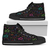 RAINBOW SCATTER DESIGN OPEN ROAD GIRL Women's High Top