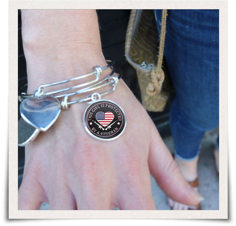 Image of This Girl Is Protected By A Veteran Bangle - Spicy Prints