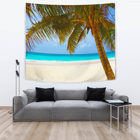 Image of TAPESTRY PALM TREE BEACH