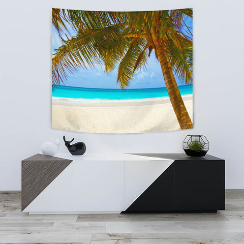 Image of TAPESTRY PALM TREE BEACH