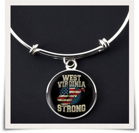 Image of West Virginia Strong Bangle - Spicy Prints