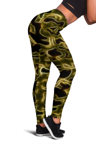 Image of Fractal Camo Leggings Green for Camouflage Lovers