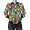 Funky Patterns in Greens - Women's Bomber Jacket