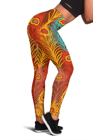 Image of Colorful Peacock Leggings