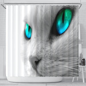 Cat Eyes Shower Curtain