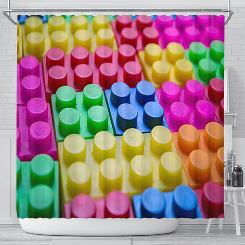 Image of Shower Curtain ~ Lego