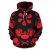 Red Black Skulls Hoodie