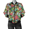 Funky Patterns in Greens - Women's Bomber Jacket