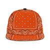 Orange Bandana Style SnapBack Cap