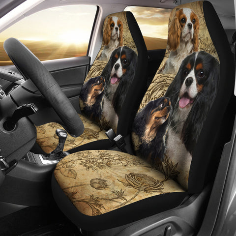 Image of Cavalier King Charles Spaniel Car Seat Covers (Set of 2)