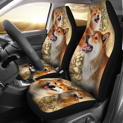 Image of Shiba Inu Car Seat Covers (Set of 2)