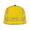 Yellow Bandana Style Snapback Cap