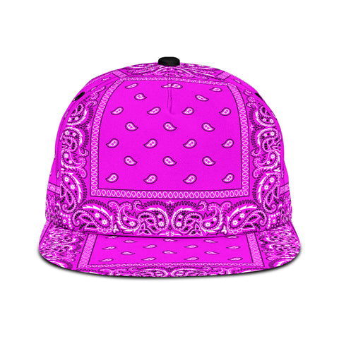 Image of Hot Pink Bandana Style Snapback Cap