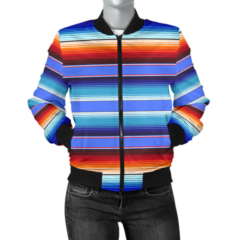 Image of Mexican Print Womens Bomber Jacket