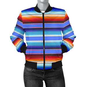 Mexican Print Womens Bomber Jacket