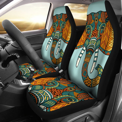 Image of Mandala Elephant Head Car Seat Covers