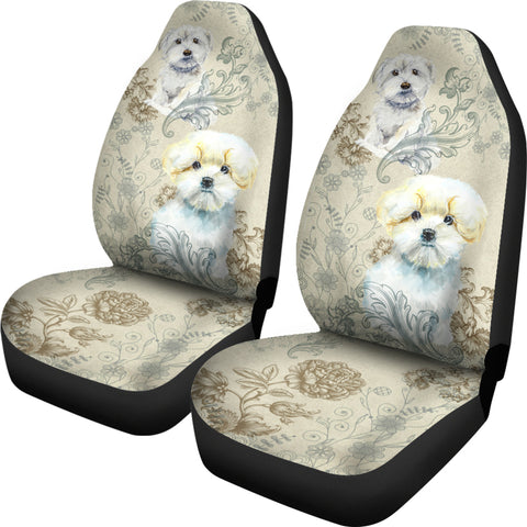 Image of Maltese Car Seat Covers (Set of 2)