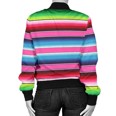 Image of Mexican Stripe Womens Bomber Jacket