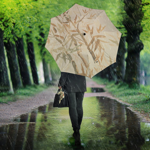 Image of Bamboo umbrella in browns
