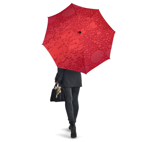 Image of Red Raindrops Umbrella