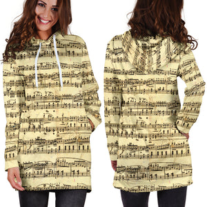 Sheet Music Women's Hoodie Dress