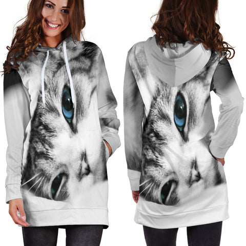 Image of Kitten Women's Hoodie Dress