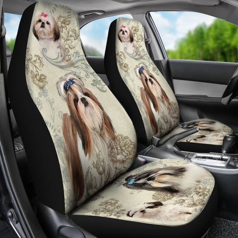 Image of Shih Tzu Car Seat Covers (Set of 2)