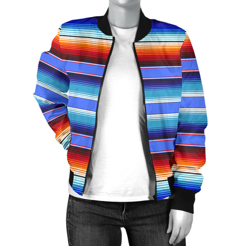 Image of Mexican Print Womens Bomber Jacket