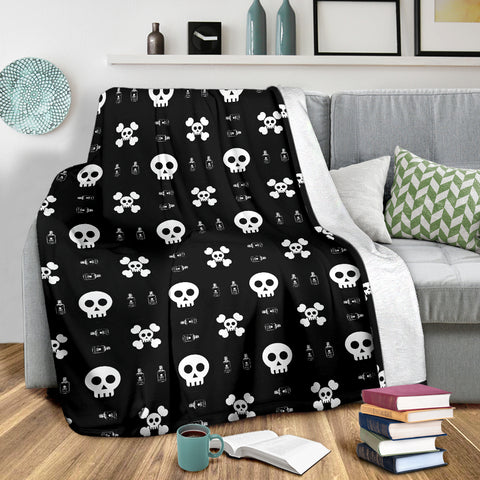 Image of Skulls and Potion Blanket