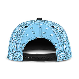 Baby Blue Bandana Style Snapback