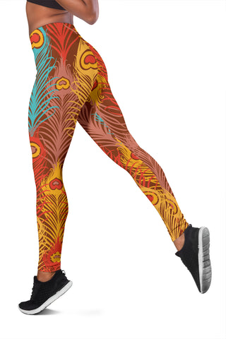 Image of Colorful Peacock Leggings