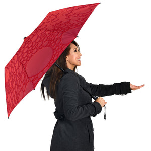 Red Raindrops Umbrella