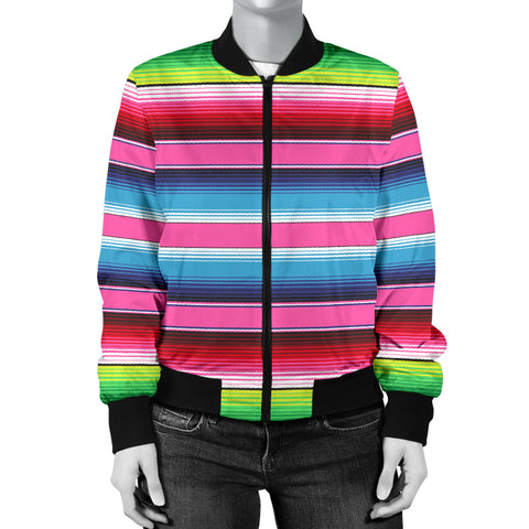 Image of Mexican Stripe Womens Bomber Jacket