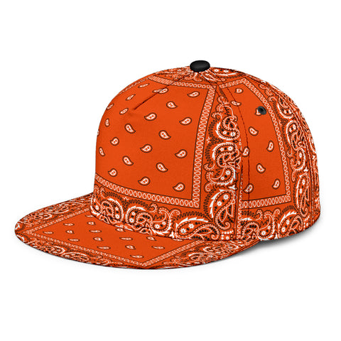 Image of Orange Bandana Style SnapBack Cap