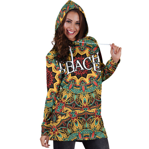 Image of Teach Peace Hoodie Dress