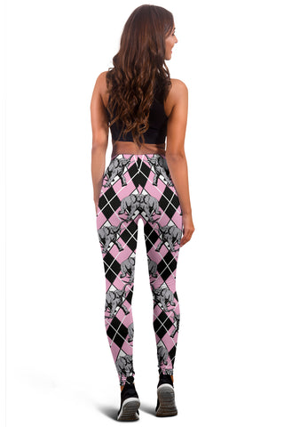 Image of Elephant Argyle Leggings