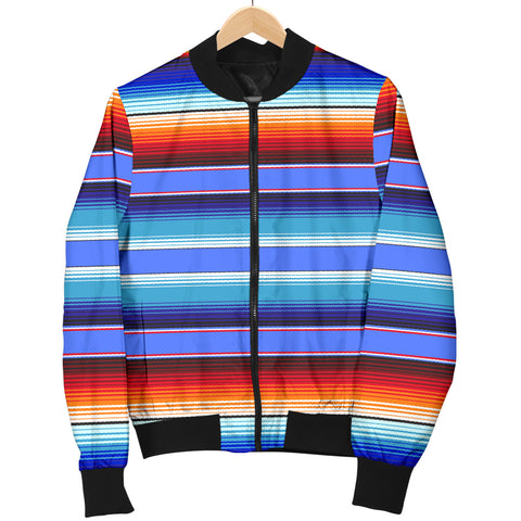 Image of Mexican Print Womens Bomber Jacket