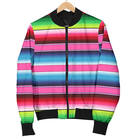 Image of Mexican Stripe Womens Bomber Jacket