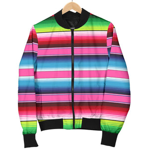 Mexican Stripe Womens Bomber Jacket