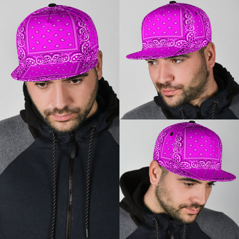 Image of Hot Pink Bandana Style Snapback Cap