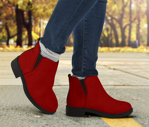 Image of Vegan Red Fashion Boots
