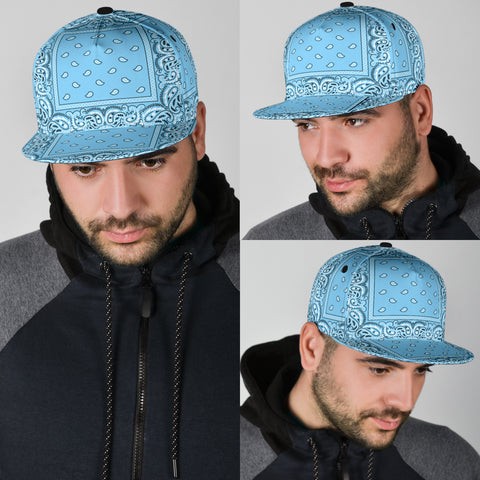 Image of Baby Blue Bandana Style Snapback