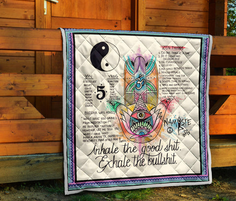 Image of Yoga Exhale Quilt
